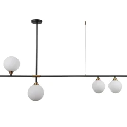 Sklep Kaja Szeroka lampa sufitowa PND-9152-4-OPAL BELMONTE | Kaja Oświetlenie Cheap
