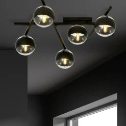 Sklep Kaja Szeroka lampa sufitowa z pięcioma kloszami 1105/5 SMART | Kaja Discount