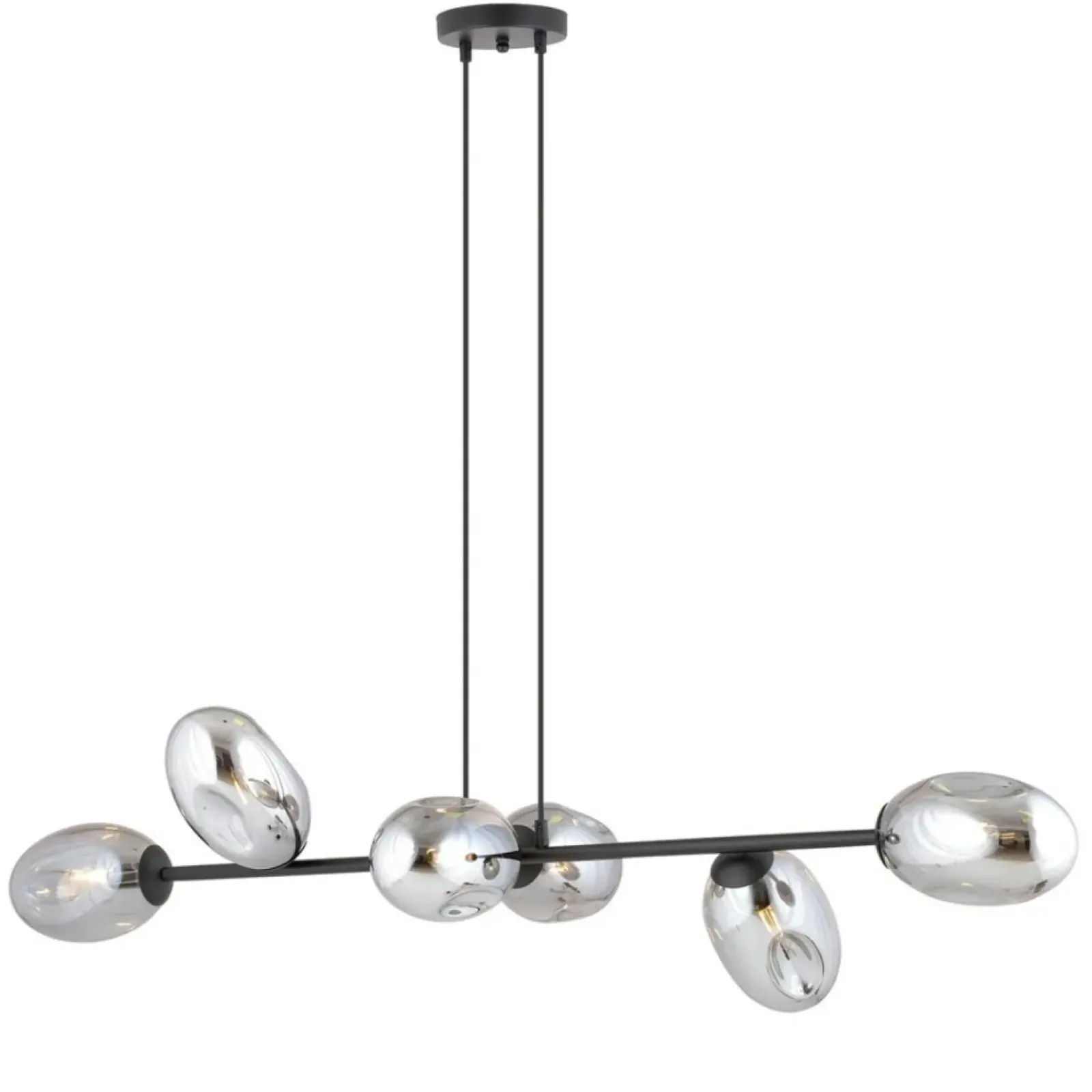 Sklep Kaja Szeroka lampa wisząca nad wyspę kuchenną 1263/6 z serii PANDORA | Kaja Hot