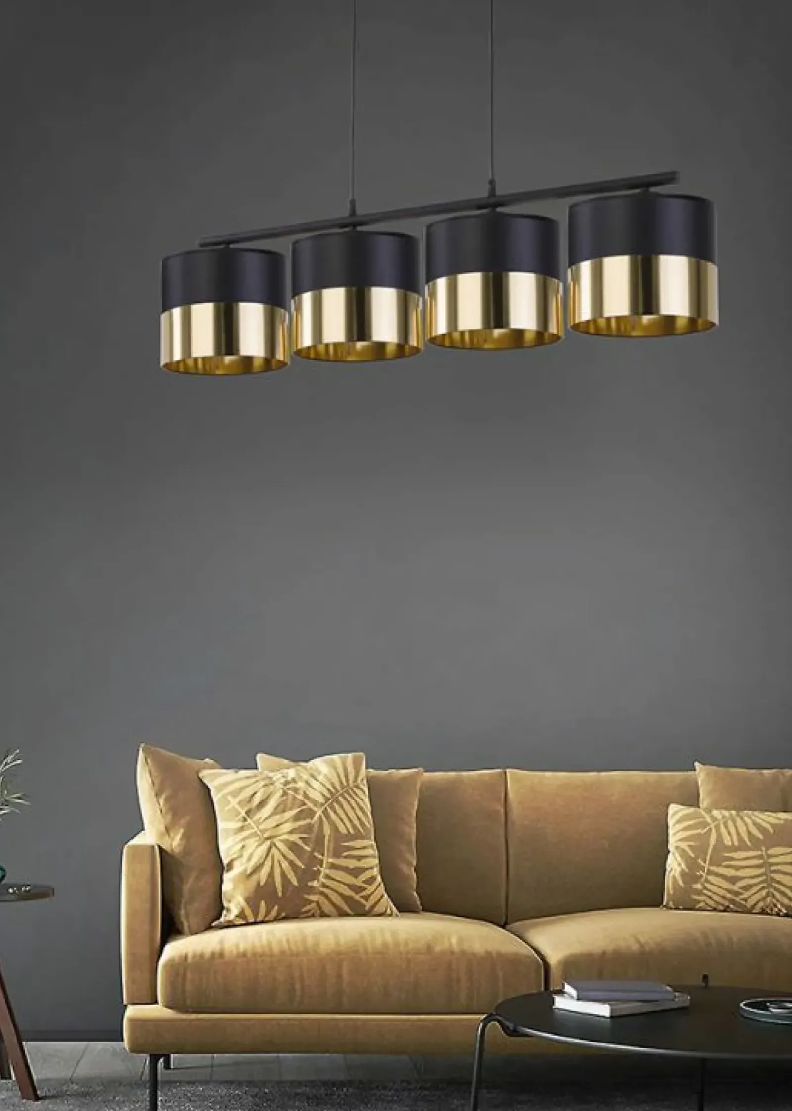 Sklep Kaja Szeroka lampa wisząca nad stół w jadalni TK 3470 z serii LONDYN GOLD Store