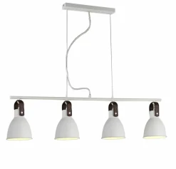 Sklep Kaja Szeroka lampa wisząca w stylu rustykalnym AZ1282 TESSIO | Kaja biały Cheap