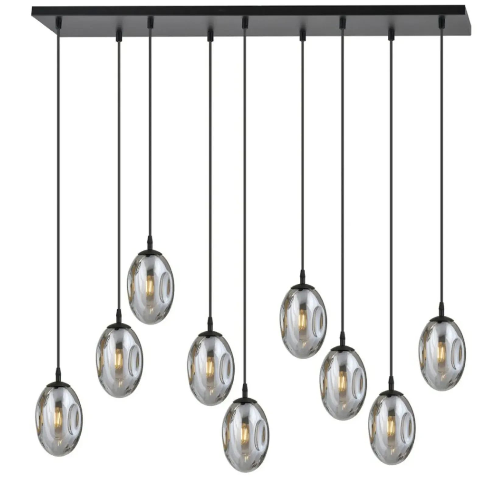 Sklep Kaja Szeroka lampa wisząca z ciemnymi kloszami 1266/9 z serii ASTRAL | Kaja Clearance