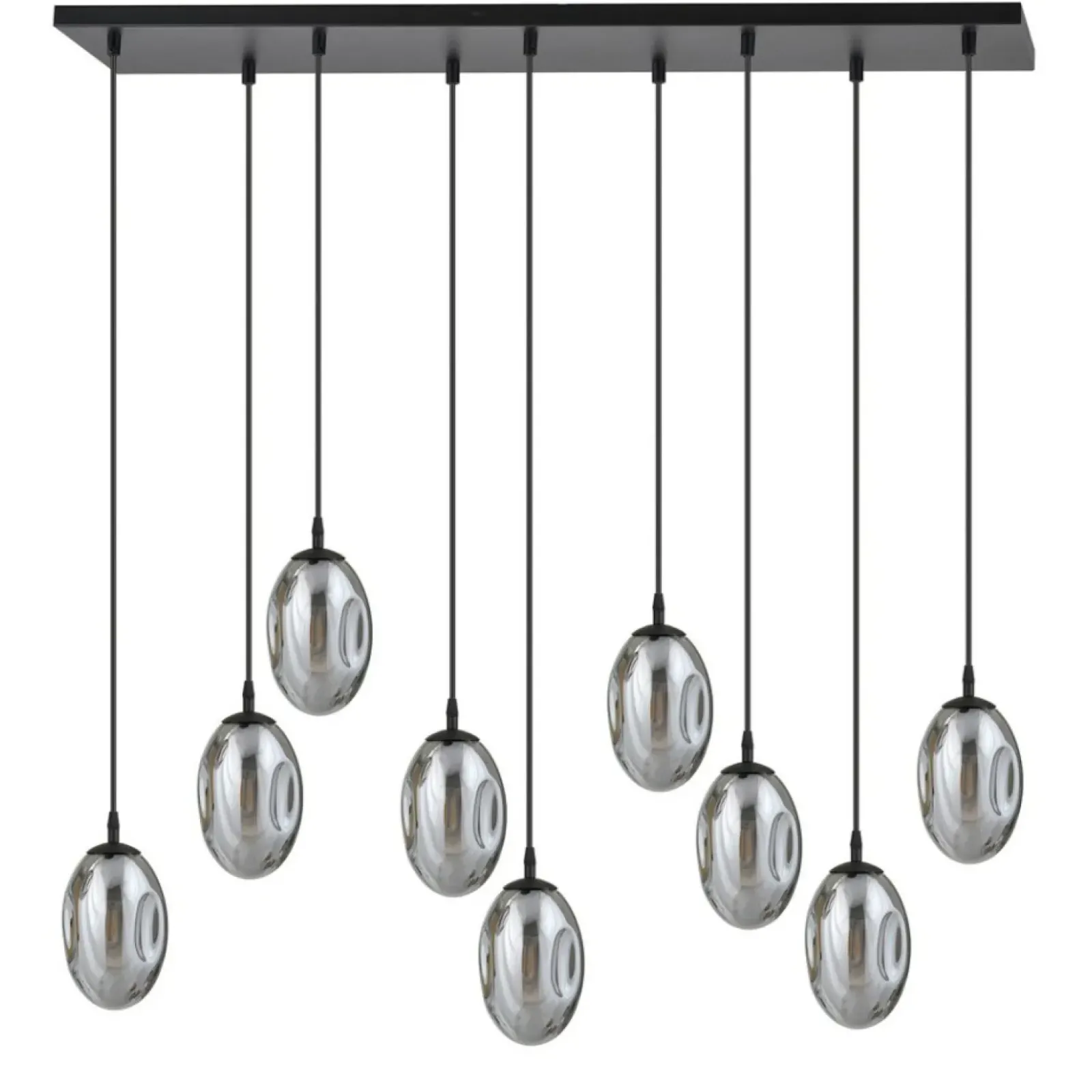 Sklep Kaja Szeroka lampa wisząca z ciemnymi kloszami 1266/9 z serii ASTRAL | Kaja Clearance