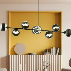 Sklep Kaja Szeroka lampa wisząca z małymi kloszami 1229/8 ROSSI | Kaja Cheap