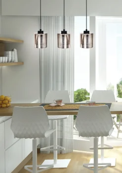 Sklep Kaja Szeroka lampa wisząca z ozdobnymi kloszami 33-53886 COX | Kaja* Randole Tradycyjne