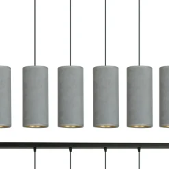 Sklep Kaja Szeroka lampa wisząca z szaro-złotymi abażurami 1060/6 BENTE | Kaja Store