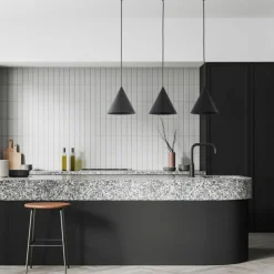 Sklep Kaja Szeroka listwa ze zwisami, nad stół TK 10060 CONO BLACK | Kaja Fashion