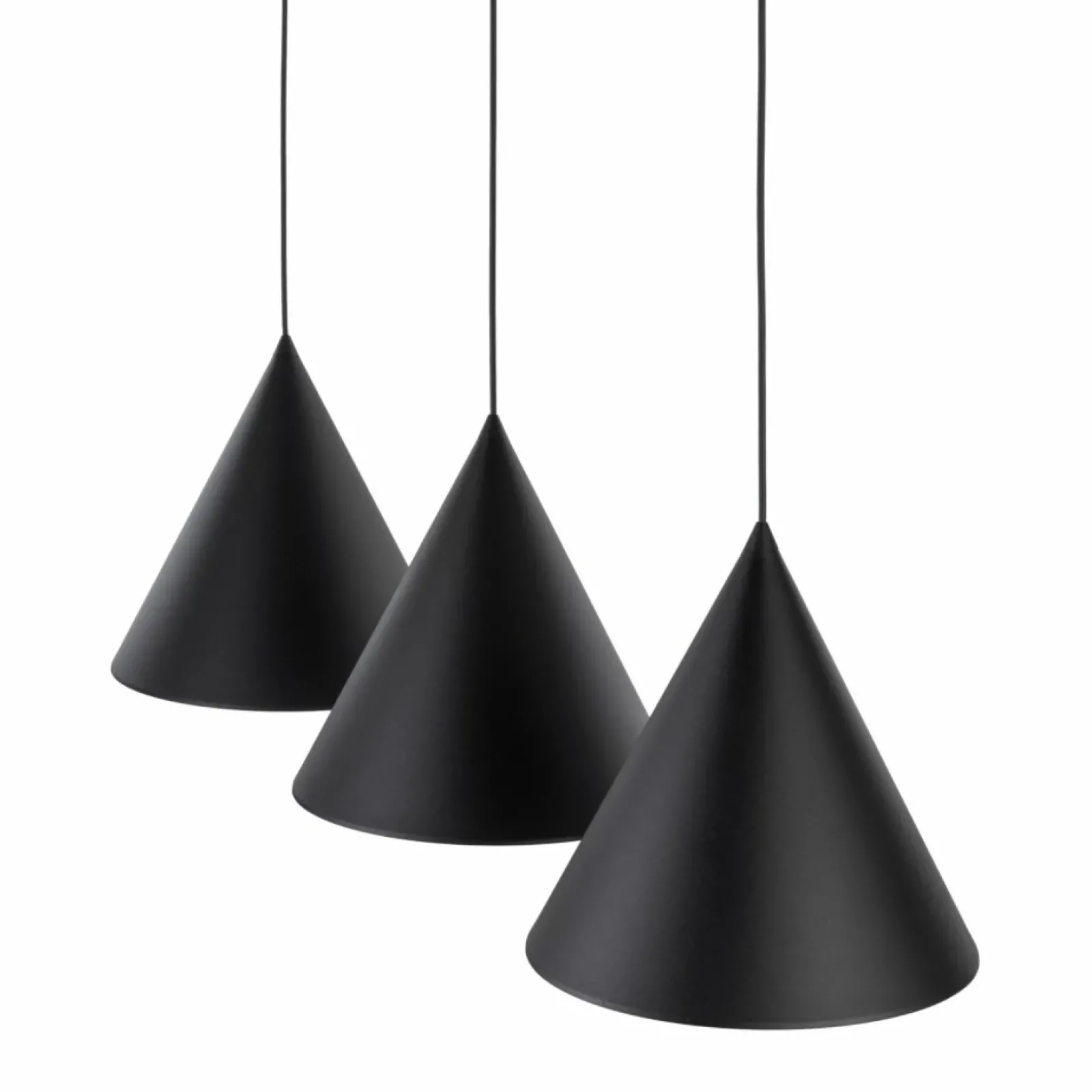 Sklep Kaja Szeroka listwa ze zwisami, nad stół TK 10060 CONO BLACK | Kaja Fashion