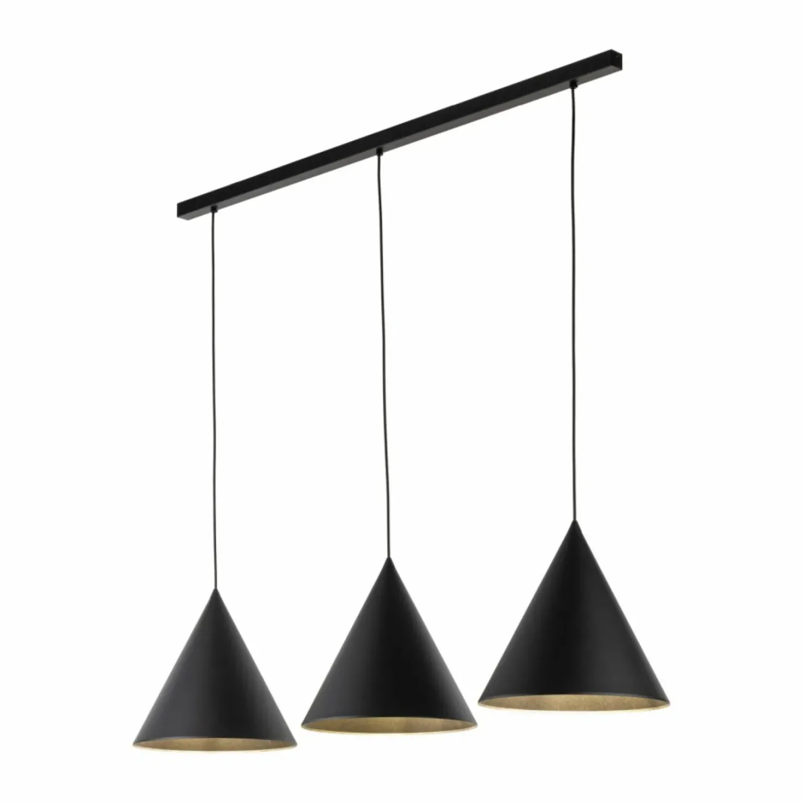 Sklep Kaja Szeroka listwa ze zwisami, nad stół TK 10060 CONO BLACK | Kaja Fashion