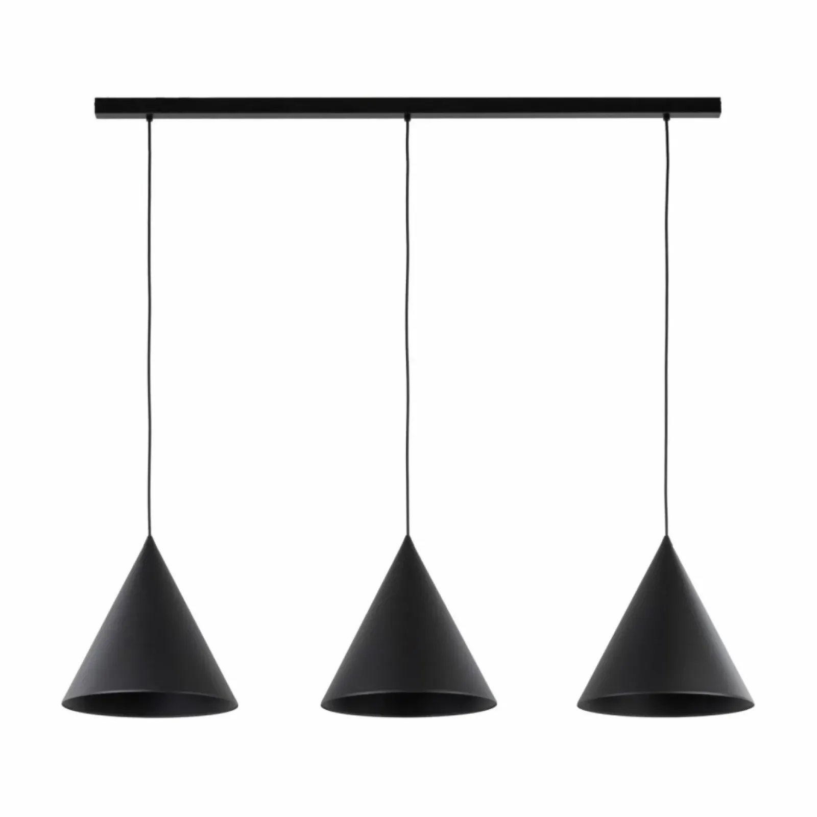 Sklep Kaja Szeroka listwa ze zwisami, nad stół TK 10060 CONO BLACK | Kaja Fashion