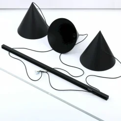 Sklep Kaja Szeroka listwa ze zwisami, nad stół TK 10060 CONO BLACK | Kaja Fashion