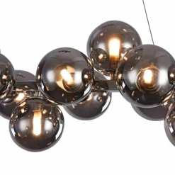 Sklep Kaja Szeroka, srebrna lampa wisząca MOD547PL-25CH DALLAS | Kaja Oświetlenie chrom Store