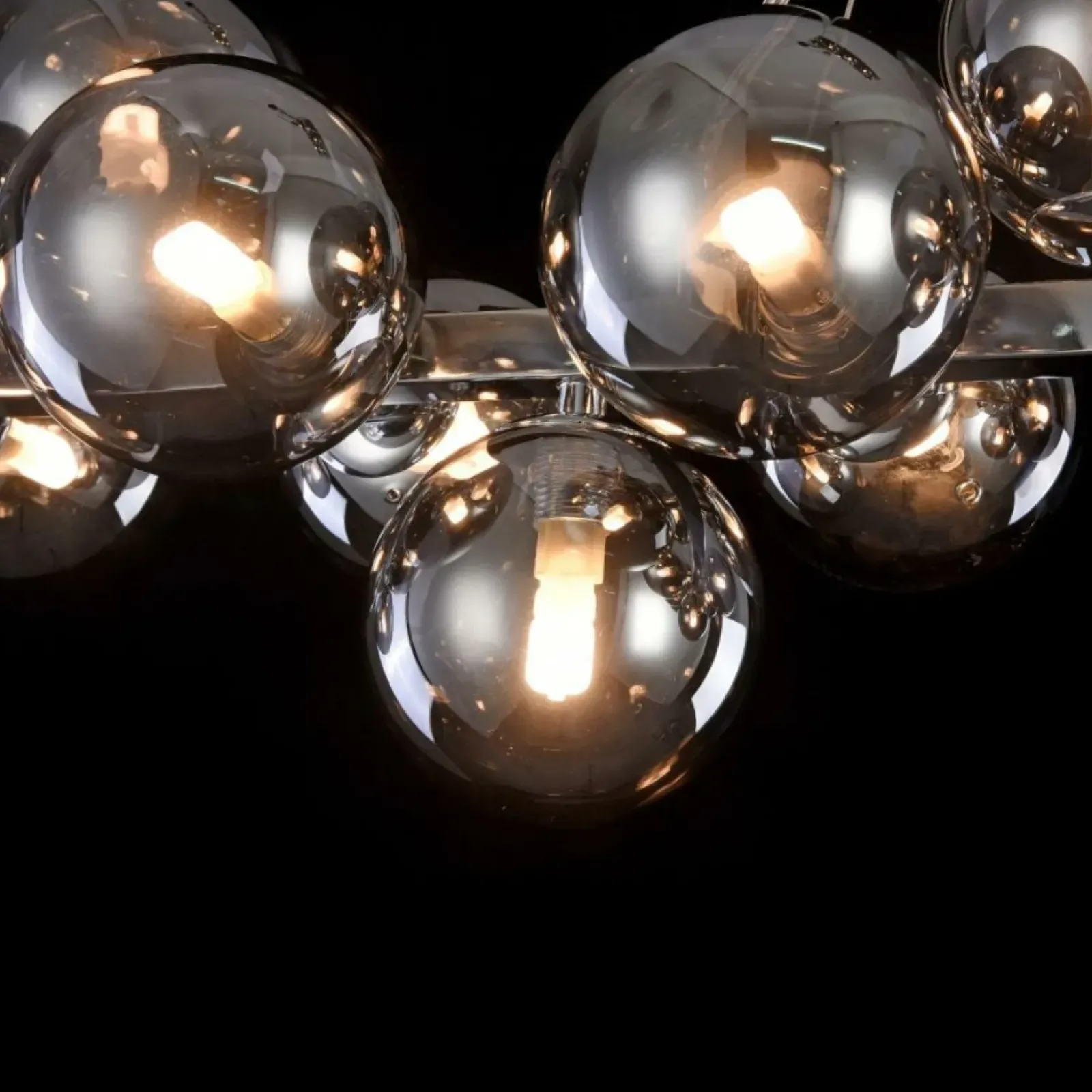 Sklep Kaja Szeroka, srebrna lampa wisząca MOD547PL-25CH DALLAS | Kaja Oświetlenie chrom Store