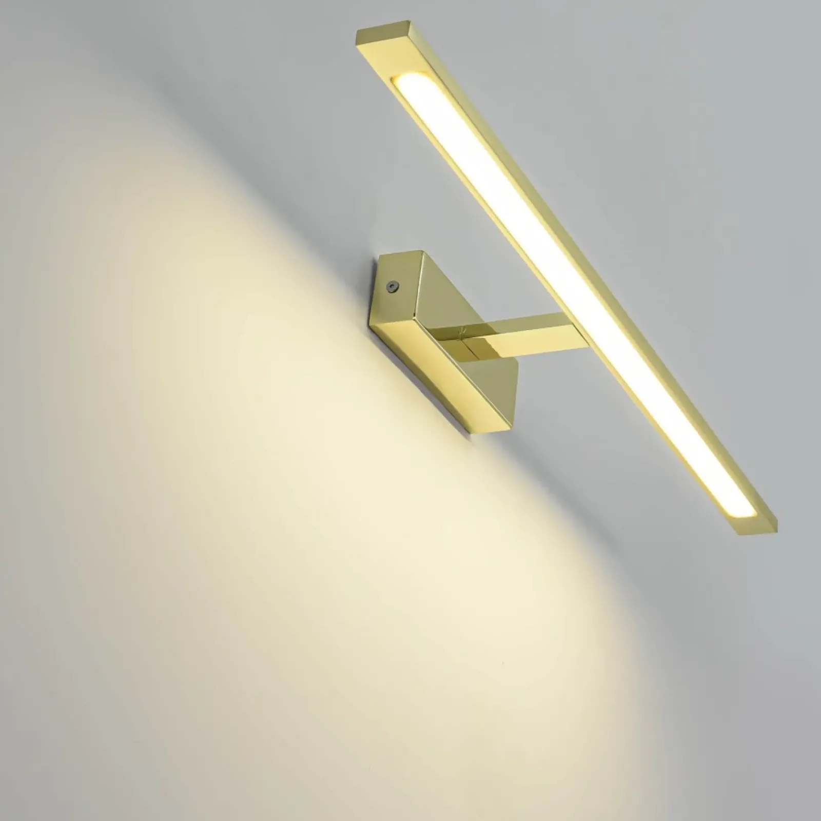 Sklep Kaja Szeroka, złota lampa ścienna LED GS-LWB-20W/3 GOLD ISLA | Kaja* Lampy Led