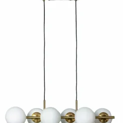 Sklep Kaja Szeroka, złota lampa nad wyspę i stół ABR-LWP-6E27 MILANO | Kaja złoty Outlet