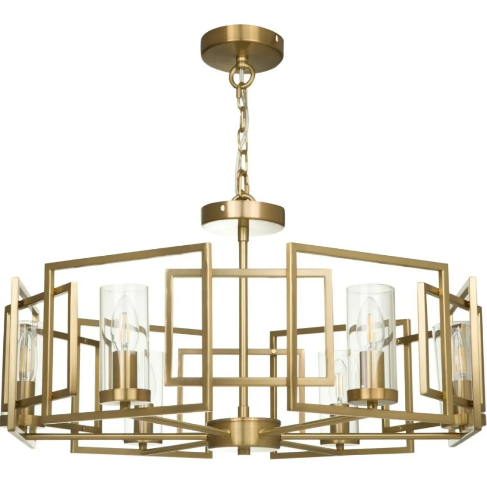 Sklep Kaja Szeroka, złota lampa wisząca do salonu H009PL-06G BOWI | Kaja Discount