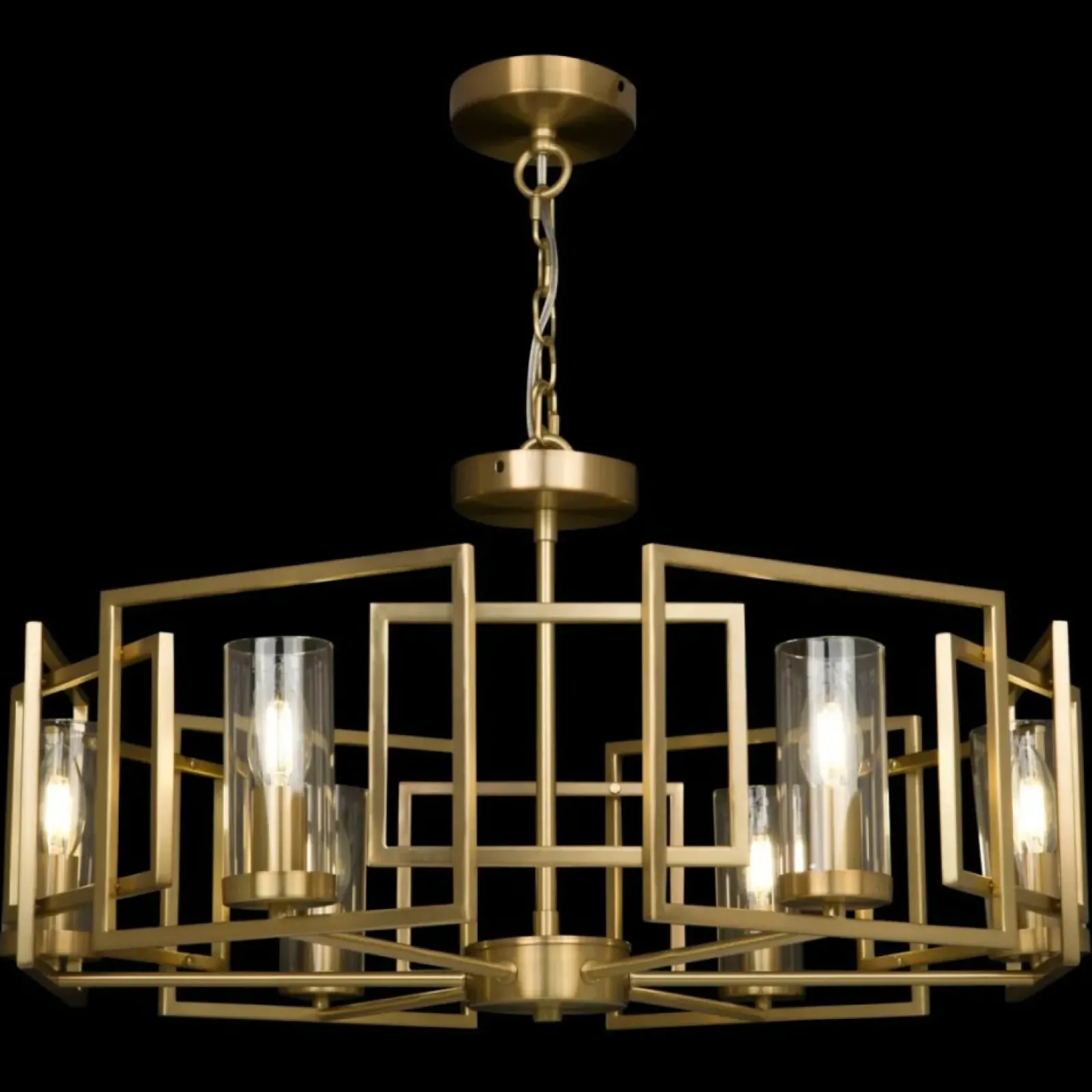 Sklep Kaja Szeroka, złota lampa wisząca do salonu H009PL-06G BOWI | Kaja Discount