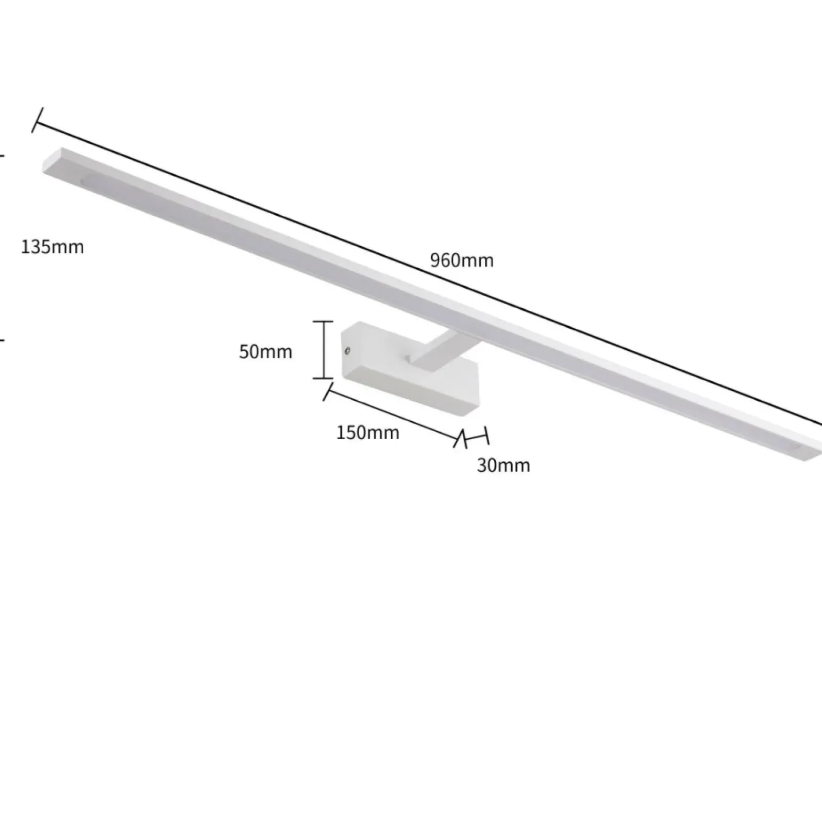 Sklep Kaja Szeroki kinkiet LED nad lustro GS-LWB-32W WH ISLA | Kaja Oświetlenie* Lampy Led