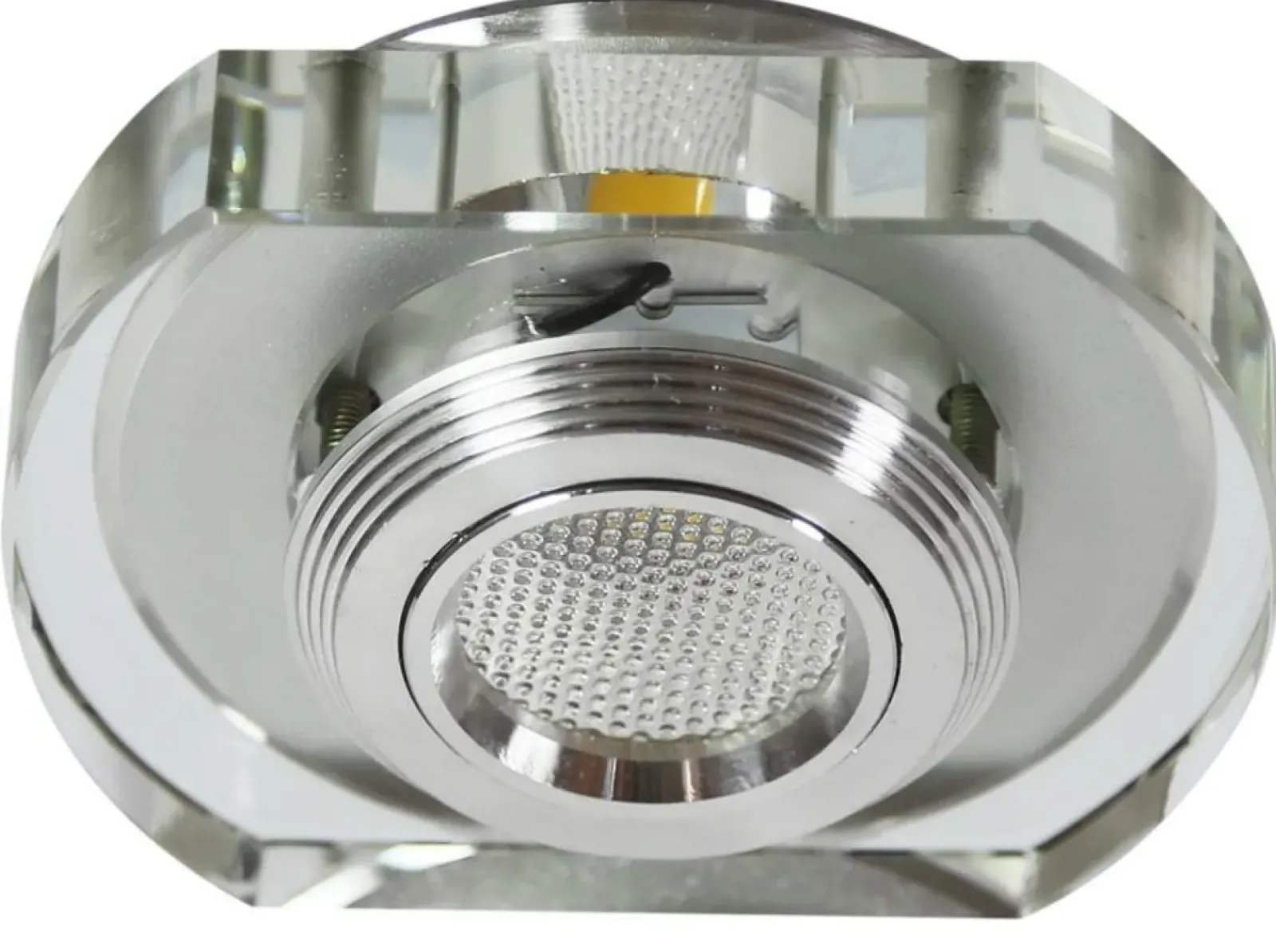 Sklep Kaja Szklana lampa podtynkowa z wbudowanym LED-em 2228860 | Kaja Oświetlenie* Oprawy Podtynkowe