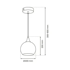 Sklep Kaja Szklana lampa wisząca do nowoczesnego wnętrza MLP8320 z serii MONTE | Kaja Oświe Best Sale