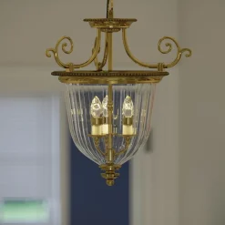 Sklep Kaja Szklana lampa wisząca, pałacowa HK-CAMBRIDGE-P-S z serii CAMBRIDGE* Randole Tradycyjne