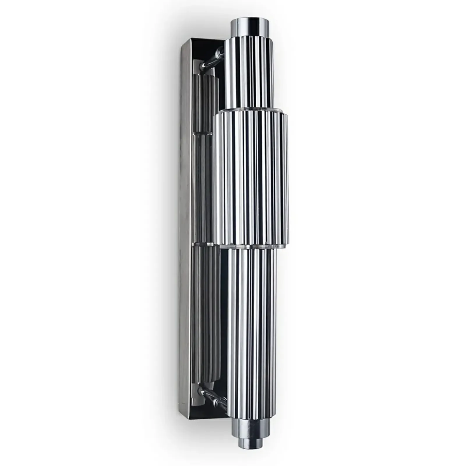 Sklep Kaja Szklany kinkiet do stylowego wnętrza MOD308WL-L9CH3K z serii VERTICALE* Lampy Led