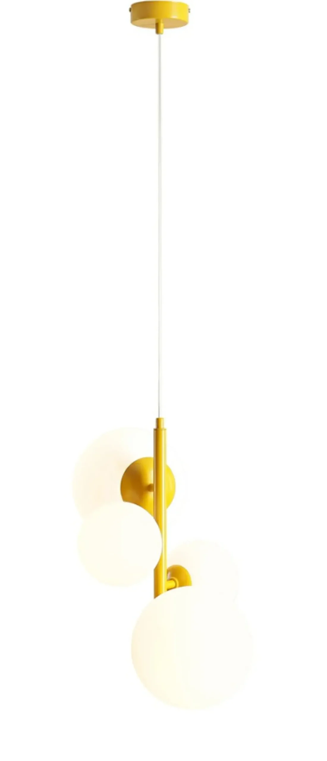 Sklep Kaja Żółta lampa z kulistymi kloszami, do sypialni 1091L14 z serii BLOOM Zadzwońporabattel.783200183(8-16)/mailsklep@kaja.com.pl Cheap