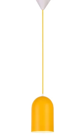 Sklep Kaja Żółta wąska lampa wisząca regulowana LEDEA 50101185 OSS | Kaja Store