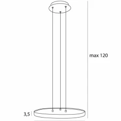 Sklep Kaja Talerzowa, płaska lampa wisząca LED MX P0556 VIK | Kaja Oświetlenie Clearance