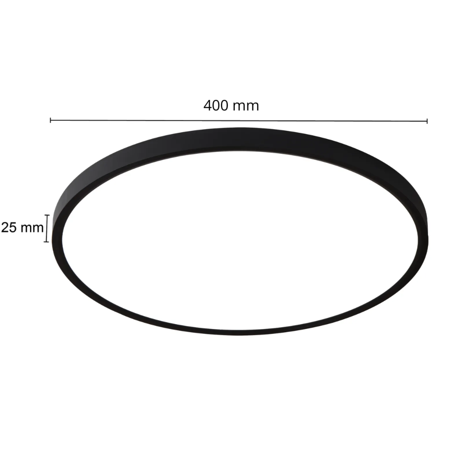 Sklep Kaja Techniczna lampa sufitowa ⌀40cm LP-2505/1C-40 BK CALIFORNIA | Kaja* Plafony Nowoczesne|Lampy Led