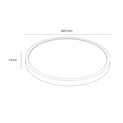 Sklep Kaja Techniczna lampa sufitowa ⌀40cm LP-2505/1C-40 BK CALIFORNIA | Kaja* Plafony Nowoczesne|Lampy Led