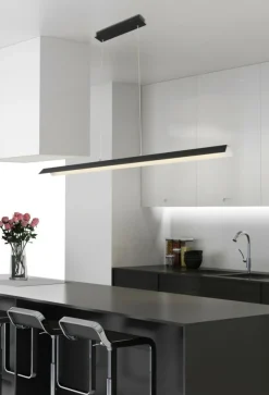 Sklep Kaja Techniczna lampa wisząca LED nad stół A0034-310 KALAMOS | Kaja czarny Outlet