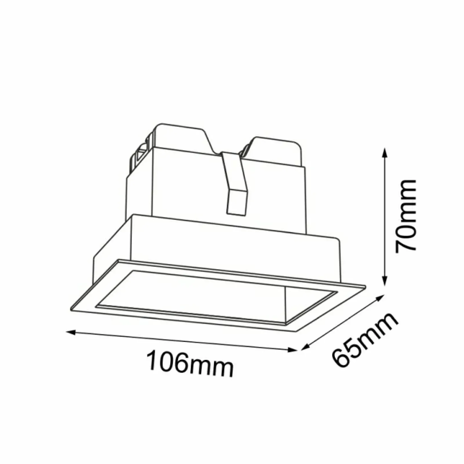 Sklep Kaja Techniczna lampa wpustowa LED 4W 3000K ANT 3042 A-GLARE | Kaja* Lampy Led|Oprawy Podtynkowe