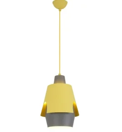Sklep Kaja Żółto-szara lampa wisząca E27 LEDEA 50101149 FALUN | Kaja Oświetlenie Cheap