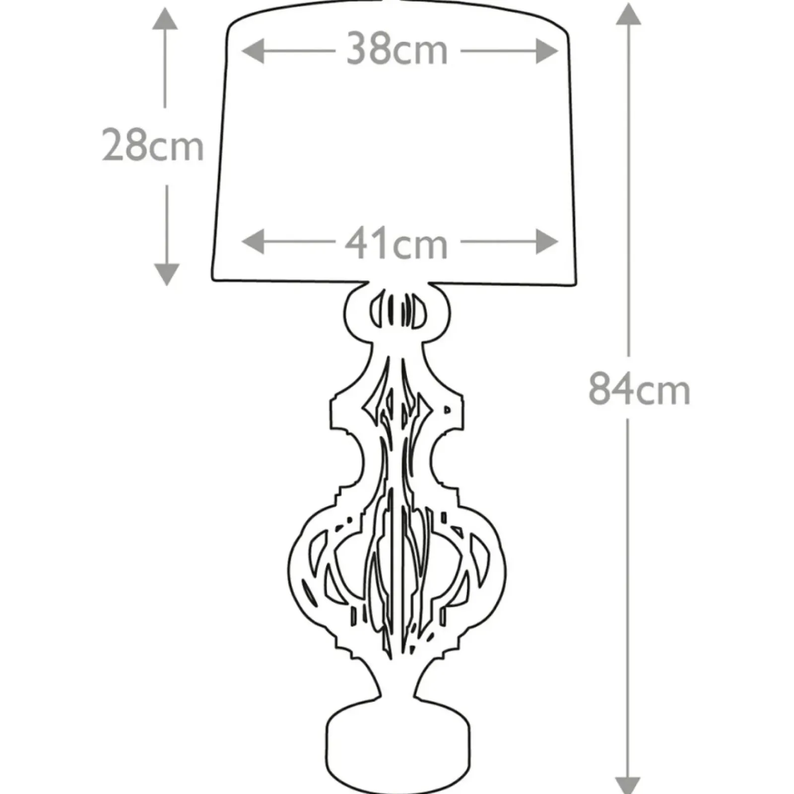 Sklep Kaja Tradycyjna lampa stołowa, złota GN-OCTAVIA-TL-GD z serii OCTAVIA* Lampki Stołowe Z Abażurem|Tradycyjne Lampki Stołowe