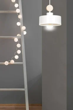 Sklep Kaja Tradycyjna lampa wisząca z ozdobnym elementem 583/1 | Kaja Oświetlenie biały Store