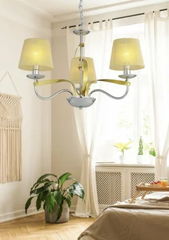 Sklep Kaja Trójramienna, chromowana lampa wisząca 33-55057 DIVA | Kaja* Randole Tradycyjne
