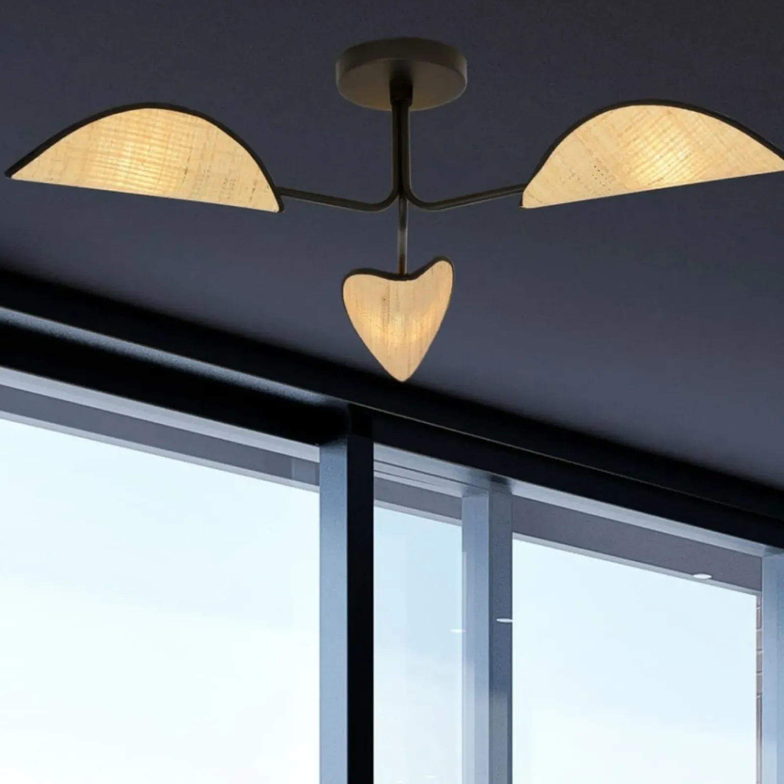 Sklep Kaja Trójramienna lampa do sypialni w stylu boho 1172/3 GOMEZ | Kaja Sale