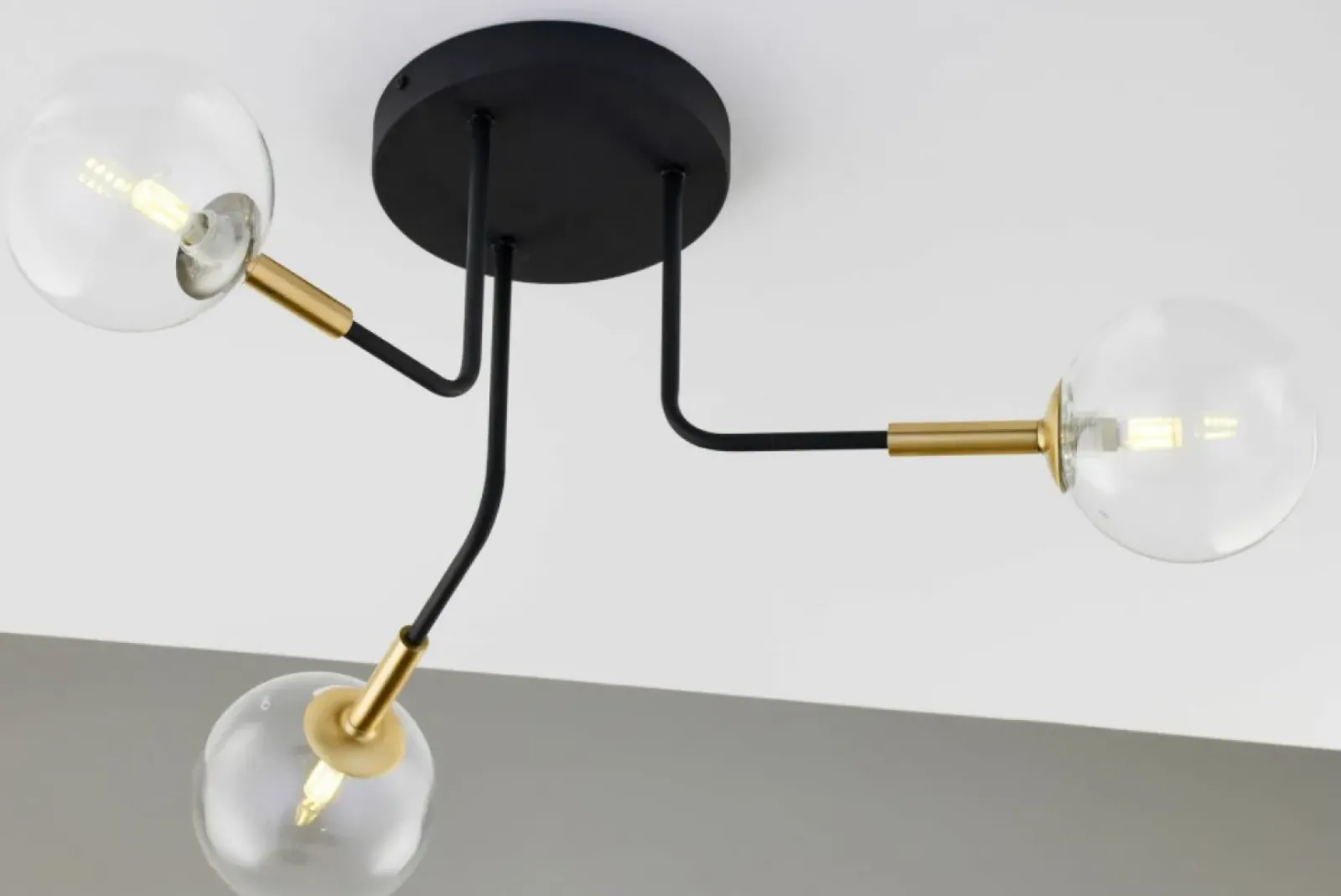 Sklep Kaja Trójramienna lampa do sypialni JUP 2039 BU 3 CZ/MS TR BURANO | Kaja Sale