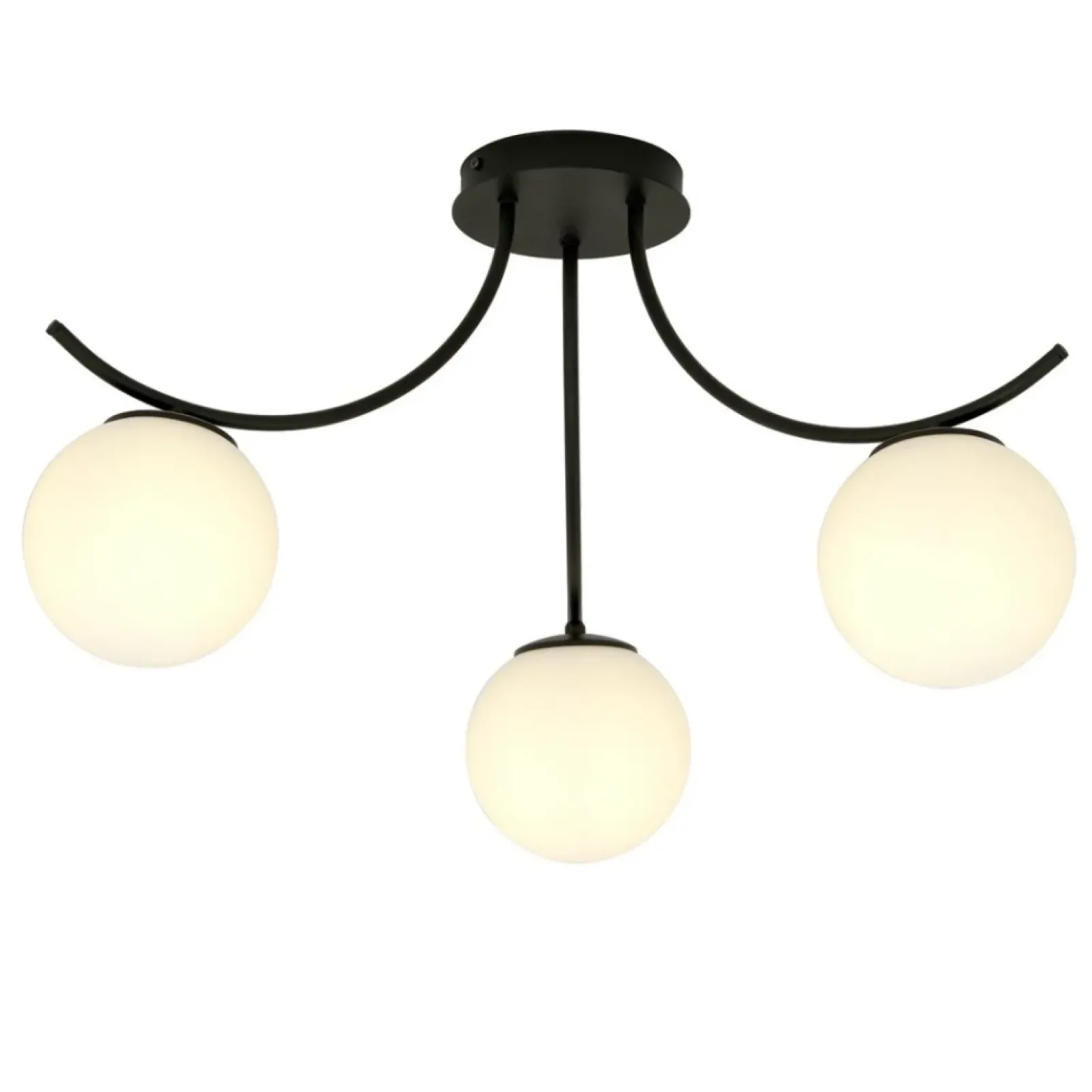 Sklep Kaja Trójramienna lampa sufitowa z białymi kulami 1109/3 BOSTON | Kaja Cheap