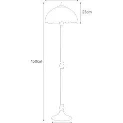 Sklep Kaja Unikalna lampa podłogowa, dekoracyjny witraż K-F16835 z serii ROSE* Tradycyjne Lampy Podłogowe|Lampy Podłogowe