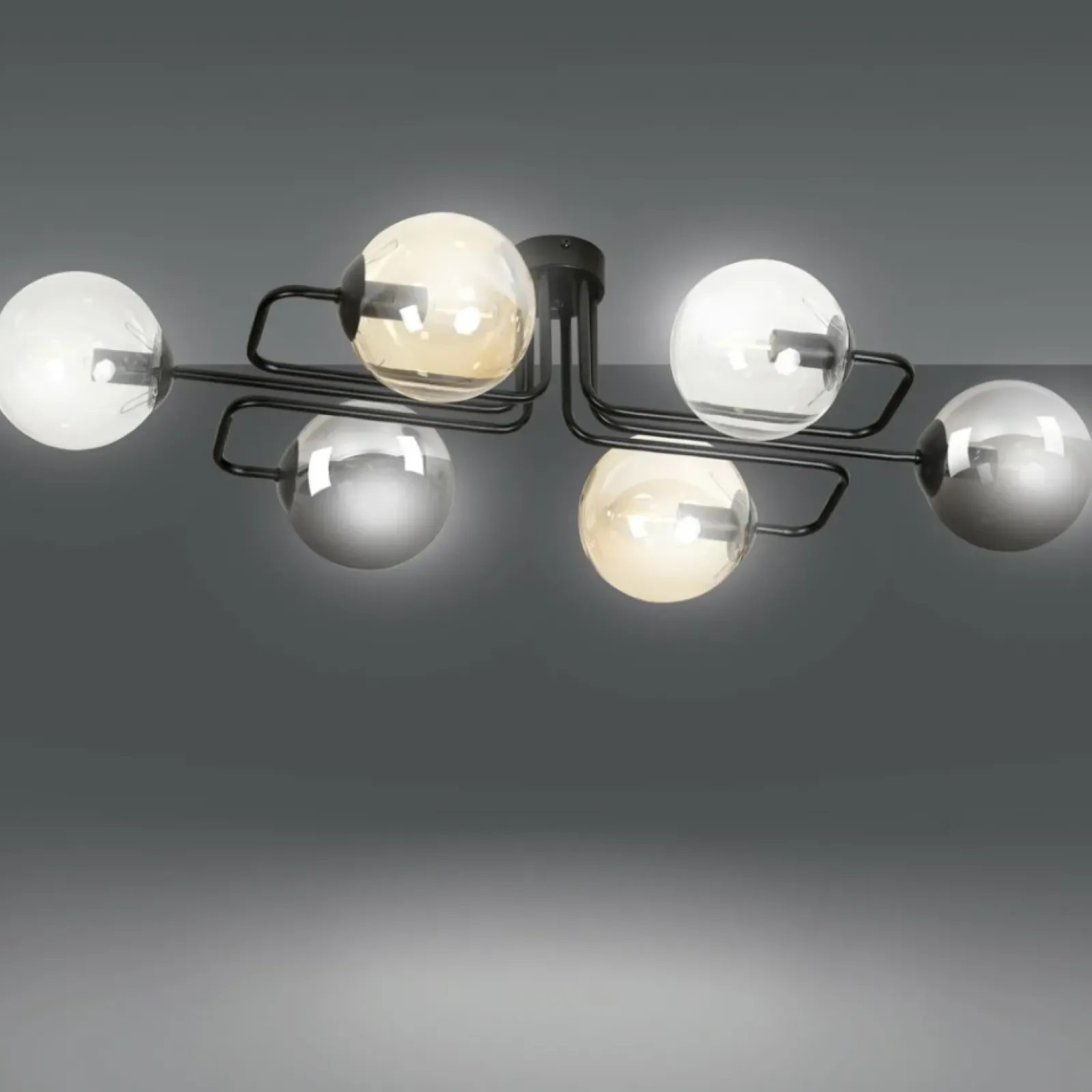 Sklep Kaja Unikalna lampa sufitowa z kolorowymi kloszami 834/6A1 | Kaja Cheap