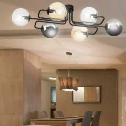 Sklep Kaja Unikalna lampa sufitowa z kolorowymi kloszami 834/6A1 | Kaja Cheap