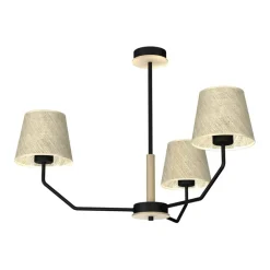 Sklep Kaja Unikalna lampa sufitowa z trzema abażurami MLP7276 z serii ETNA | Kaja Oświetlen czarny Outlet
