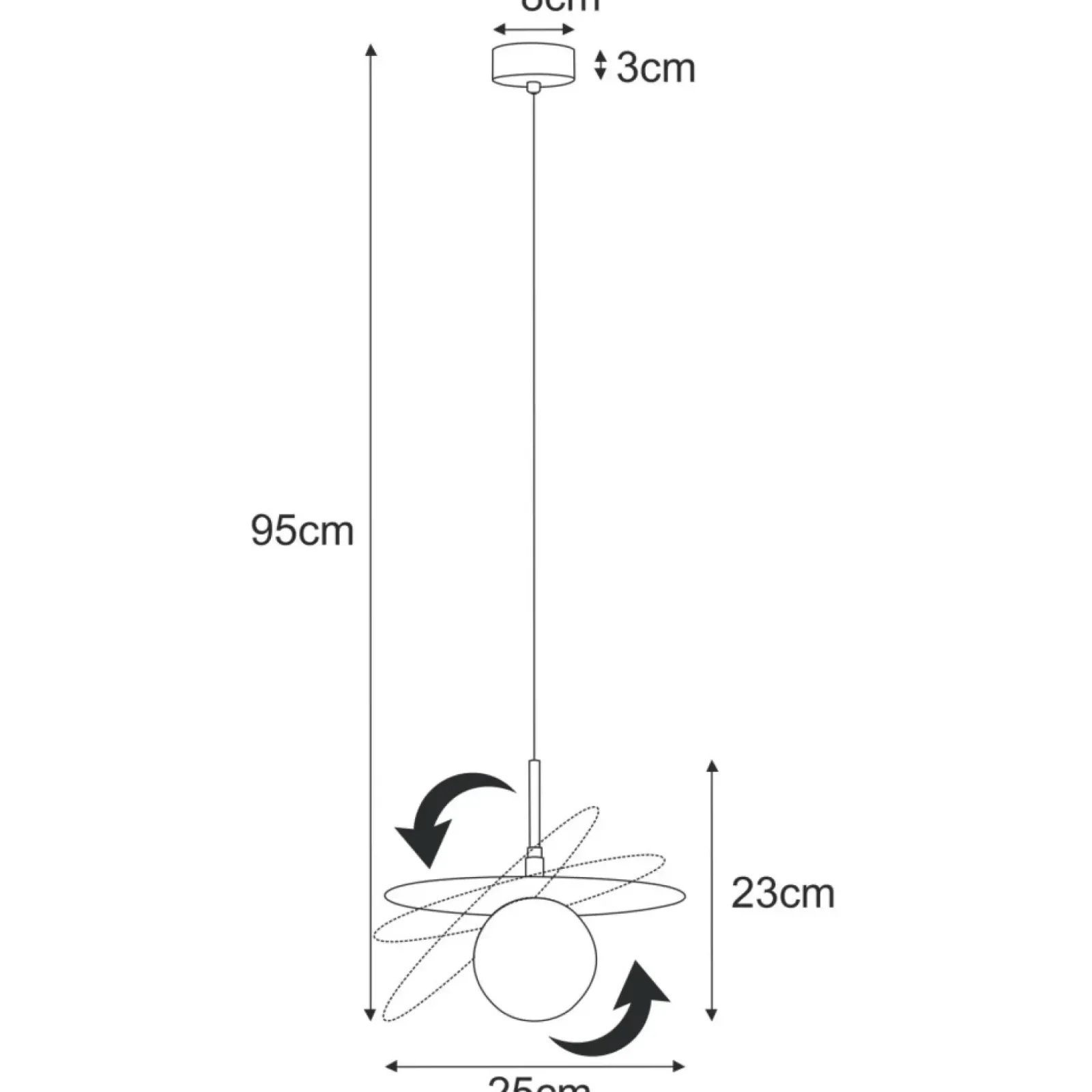 Sklep Kaja Unikalna lampa wisząca z ruchomą przysłoną K-5381 z serii FERMI Store