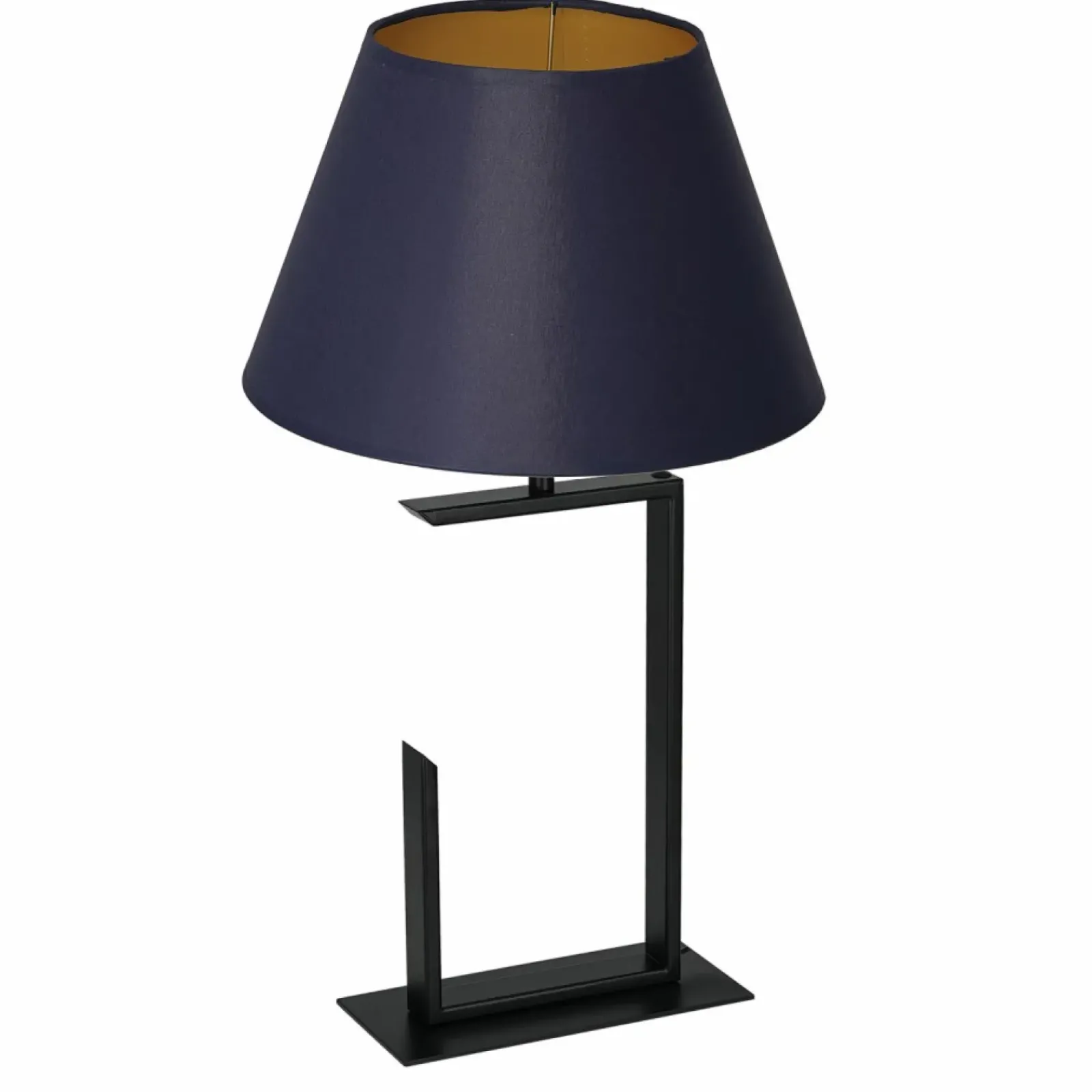 Sklep Kaja Unikalna lampka stołowa, granatowy abażur LX 3413 z serii TABLE LAMPS* Lampki Stołowe Z Abażurem|Tradycyjne Lampki Stołowe