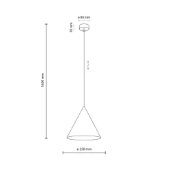 Sklep Kaja Uniwersalna, beżowa lampa wisząca ⌀25cm TK 6631 CONO | Kaja Sale