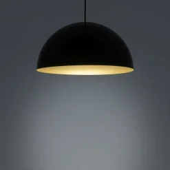 Sklep Kaja Uniwersalna, czarno-złota lampa wisząca ⌀50cm 10693 HEMISPHERE | Kaja Store