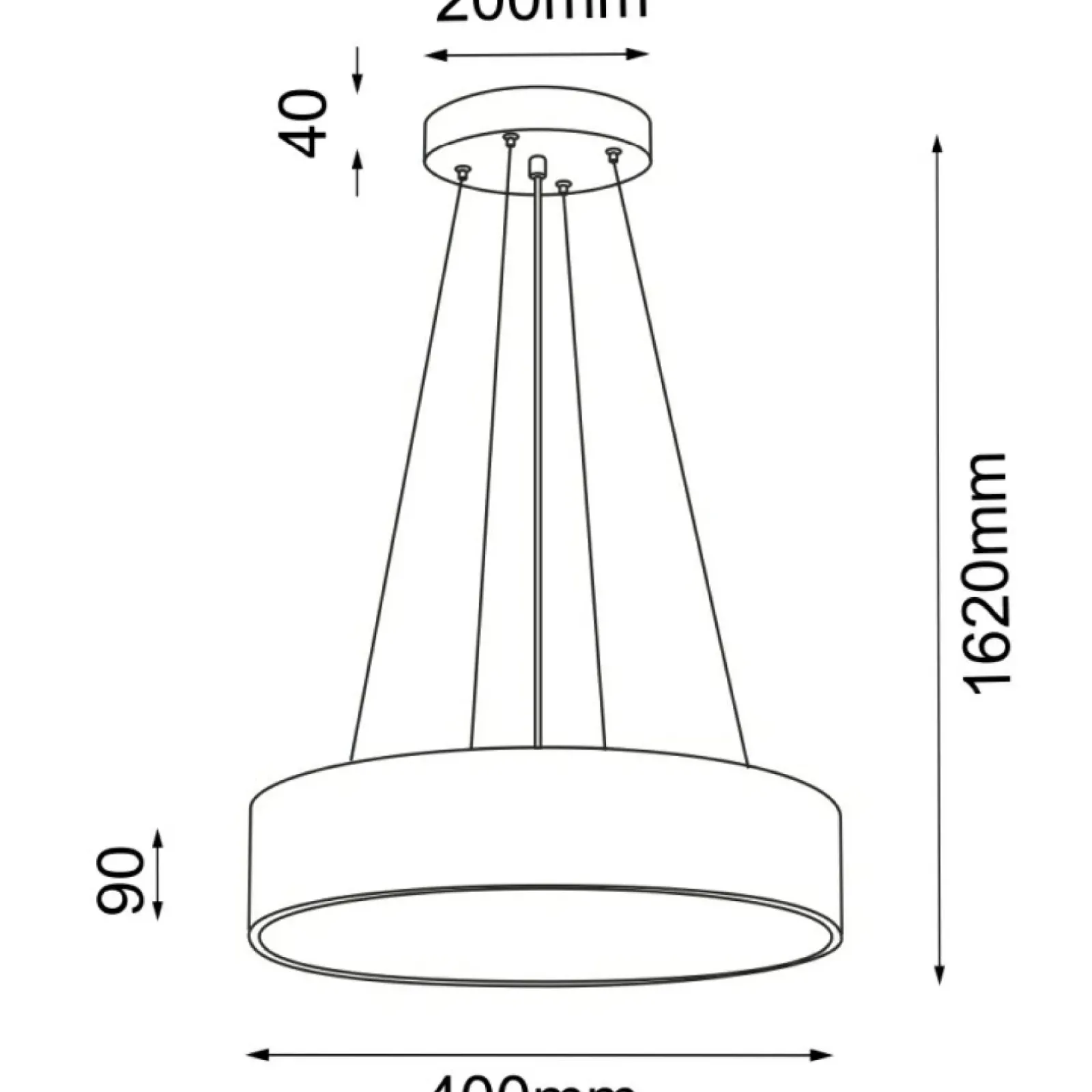 Sklep Kaja Uniwersalna lampa wisząca z abażurem ⌀40cm ANT 5204 SENGO | Kaja Outlet