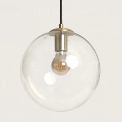 Sklep Kaja Uniwersalna lampa z kulistym kloszem ABR-KASP-E27 KASPI | Kaja transparentny Shop